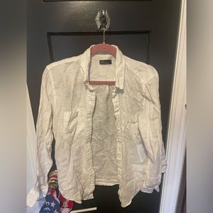 Gap white linen shirt